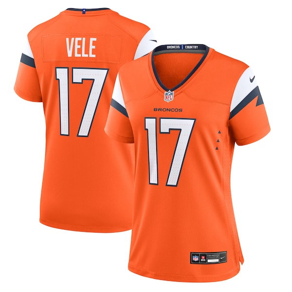 Devaughn Vele Denver Broncos Nike Women's Team Game Jersey - Orange