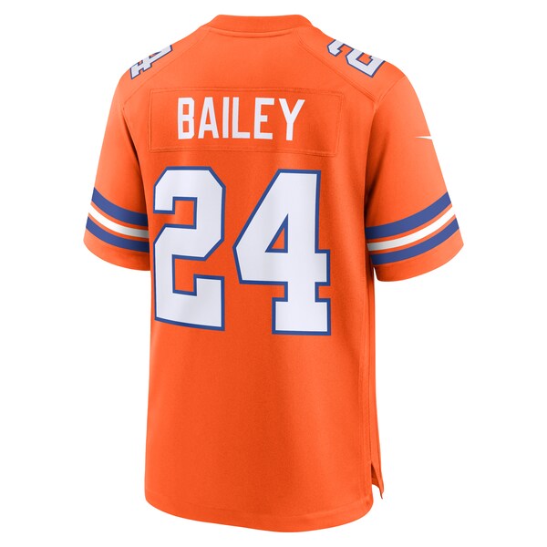 Champ Bailey Denver Broncos Nike Mile High Collection 1977 Throwback Retired Player Game Jersey - Orange - Image 3