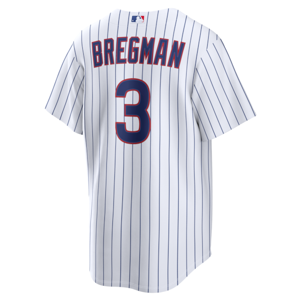 Alex Bregman Chicago Cubs Nike Home Replica Jersey - White - Image 3