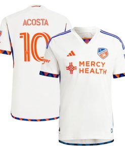 Luciano Acosta FC Cincinnati adidas 2024 The Canvas Kit Authentic Player Jersey - White