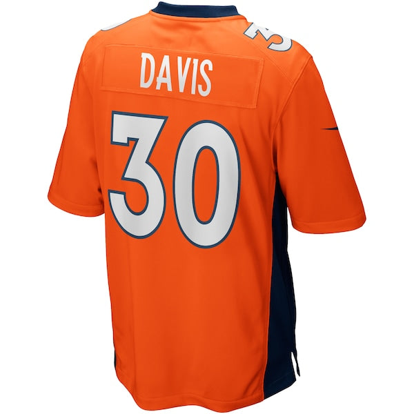 Terrell Davis Denver Broncos Nike Game Retired Player Jersey - Orange/Navy - Image 4