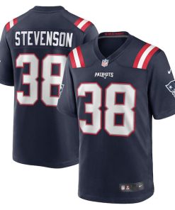 Rhamondre Stevenson New England Patriots Nike Game Jersey - Navy/Red/White
