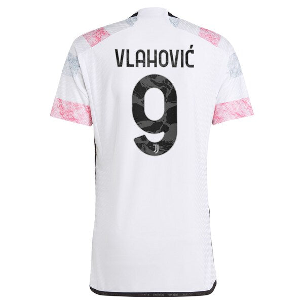 Du?an Vlahovi? Juventus adidas 2023/24 Away Authentic Jersey - White - Image 3