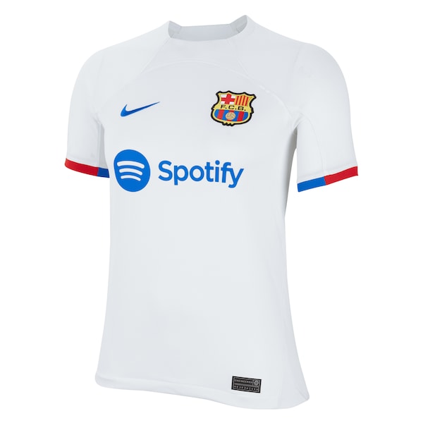 Barcelona Nike Youth 2023/24 Away Replica Jersey - White - Image 2