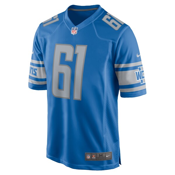 Alex Mollette Detroit Lions Nike Team Game Jersey - Blue - Image 2