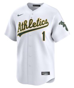 Alternative view of Oakland Athletics Nike #1 Dad Home Limited Jersey - White