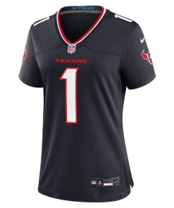 Alternative view of Number 1 Bride Houston Texans Nike Women's Game Jersey - Navy