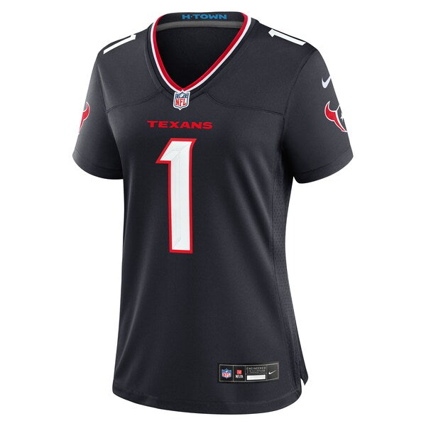 Number 1 Bride Houston Texans Nike Women's Game Jersey - Navy - Image 2
