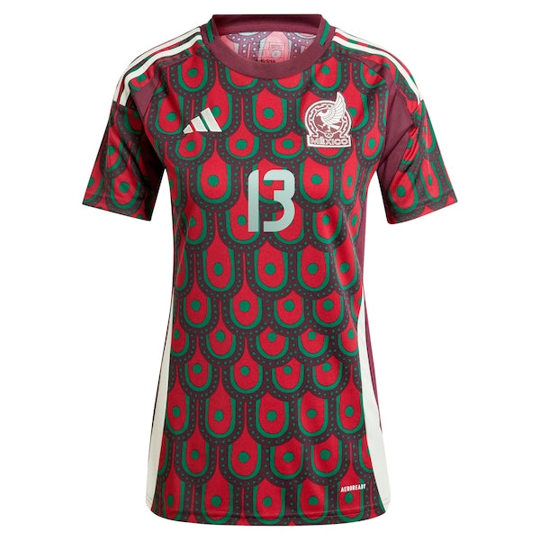 Guillermo Ochoa Mexico National Team adidas Women's 2024 Home Replica Player Jersey - Burgundy - Image 3