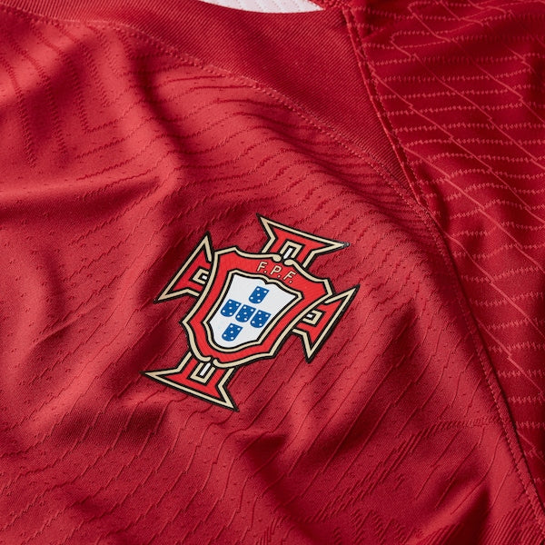 Portugal National Team Nike 2022/23 Home Vapor Match Authentic Blank Jersey - Red - Image 7