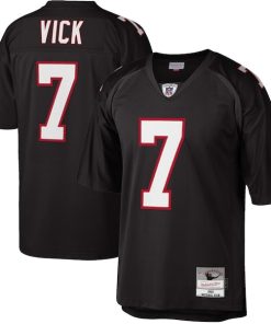 Michael Vick Atlanta Falcons Big & Tall 2002 Retired Player Replica Jersey - Black