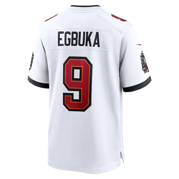 Emeka Egbuka Tampa Bay Buccaneers Nike White Game Jersey - White/Red/Creamsicle - Image 4