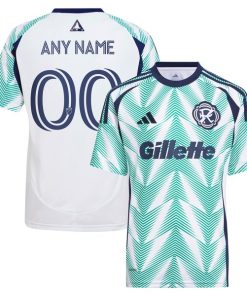 New England Revolution adidas Youth 2025 Eastern White Pine x Flag of New England Replica Custom Jersey - White
