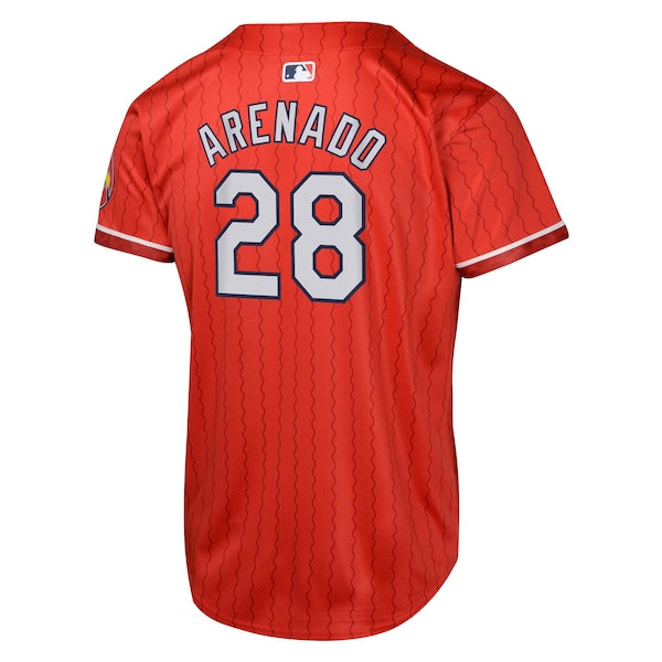 Nolan Arenado St. Louis Cardinals Nike Youth 2024 City Connect Limited Player Jersey - Red - Image 3