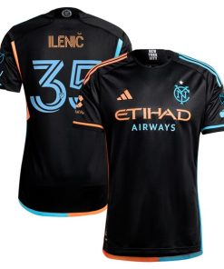 Mitja Ileni? New York City FC adidas 2024 24/7 Kit Authentic Player Jersey - Black