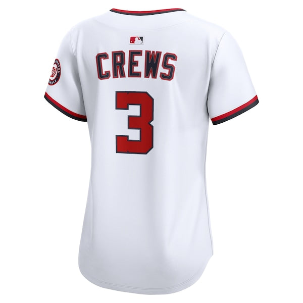 Dylan Crews Washington Nationals Nike Women's Home Limited Player Jersey - White - Image 3