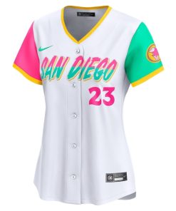 Alternative view of Fernando Tatis Jr. San Diego Padres Nike Women's City Connect Limited Player Jersey - White