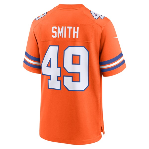 Dennis Smith Denver Broncos Nike Mile High Collection 1977 Throwback Retired Player Game Jersey - Orange - Image 3
