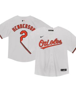 Gunnar Henderson Baltimore Orioles Nike Toddler  Game Jersey - White