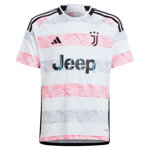 Federico Chiesa Juventus adidas Youth 2023/24 Away Replica Jersey - White - Image 2