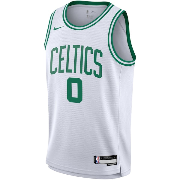 Jayson Tatum Boston Celtics Nike Youth Swingman Jersey - Association Edition - White - Image 2