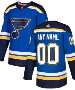 St. Louis Blues adidas Authentic Custom Jersey - Blue
