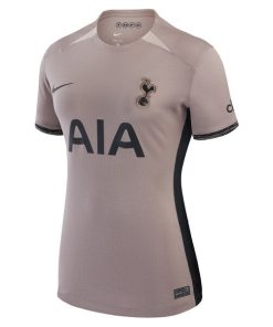 Alternative view of Tottenham Hotspur Nike Women's 2023/24 Third Stadium Replica Custom Jersey?¨C Tan