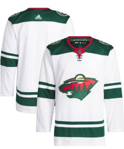 Minnesota Wild adidas Away Primegreen Authentic Jersey?¨C White