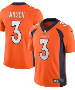 Alternative view of Russell Wilson Denver Broncos Nike Team Vapor Limited Jersey - Orange/Navy
