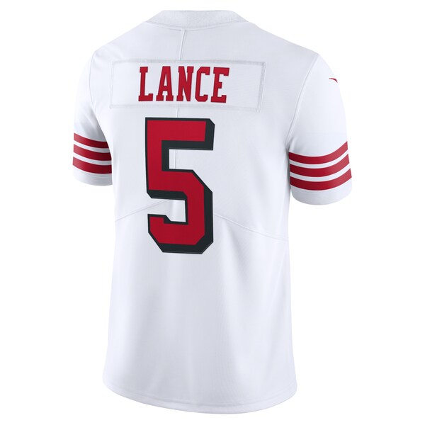 Trey Lance San Francisco 49ers Nike Alternate 2 Vapor Limited Jersey - White - Image 3