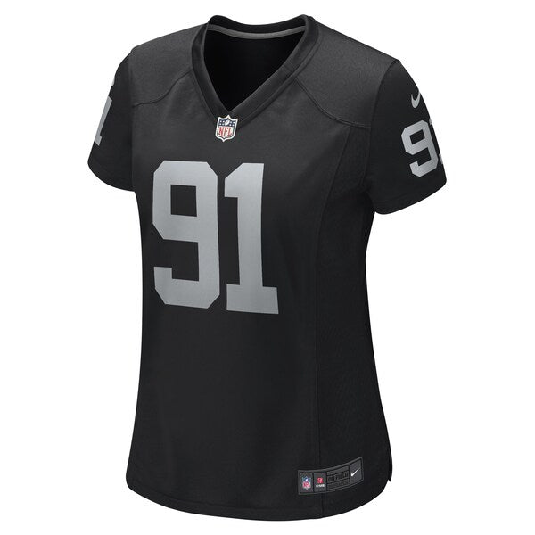 Bilal Nichols Las Vegas Raiders Nike Women's Game Player Jersey - Black - Image 2