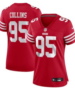Alfred Collins San Francisco 49ers Nike Women's Team Game Jersey -  Scarlet