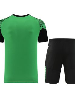 Alternative view of Puma Short Sleeve Training Jersey Set-PD02- Avocado Green/Black