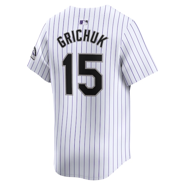 Randal Grichuk Colorado Rockies Nike Home Limited Player Jersey - White - Image 4