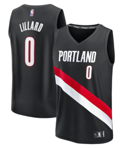 Damian Lillard Portland Trail Blazers  Youth Fast Break Replica Jersey - Black - Icon Edition