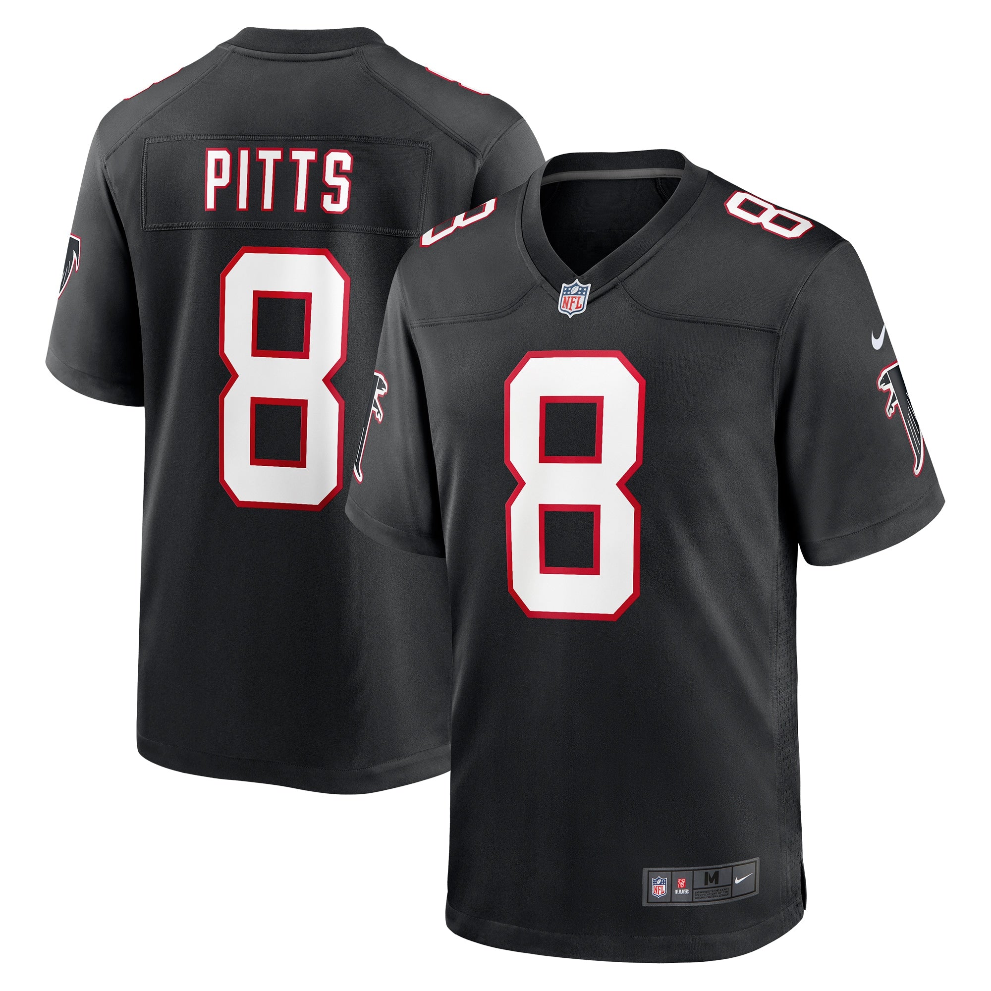 Kyle Pitts Atlanta Falcons Nike Alternate Game Jersey - Red/Black - Image 6