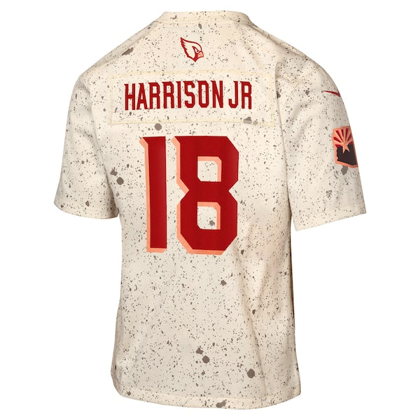 Marvin Harrison Jr. Arizona Cardinals Nike Youth 2025 Rivalries Collection Game Jersey - Natural - Image 3
