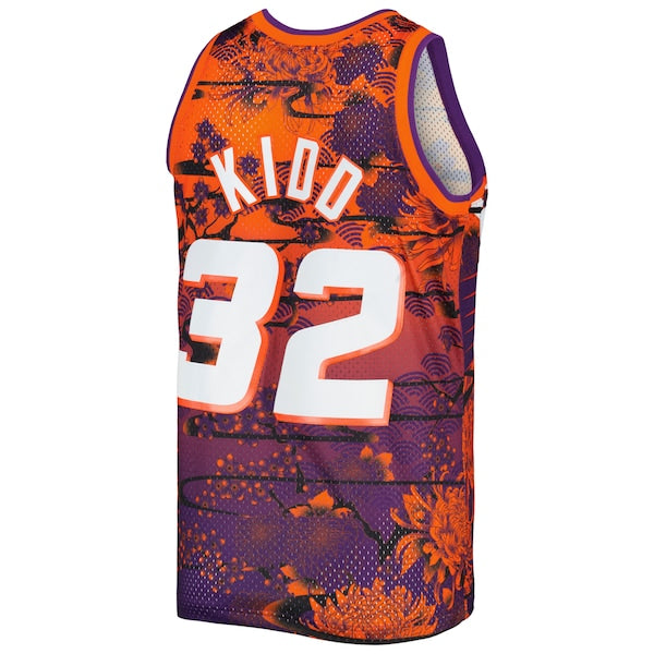 Jason Kidd Phoenix Suns 1999/00 Hardwood Classics Lunar New Year Swingman Jersey - Orange - Image 3