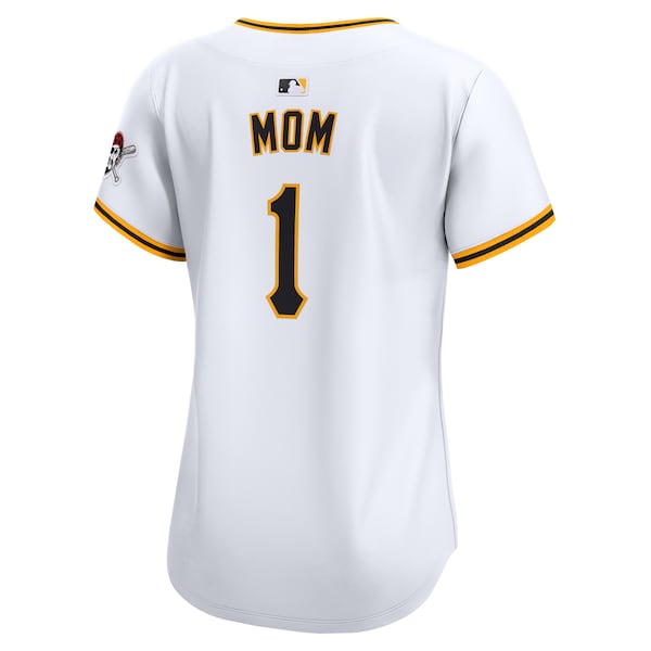 Pittsburgh Pirates Nike Women's #1 Mom Home Limited Jersey - White - Image 4