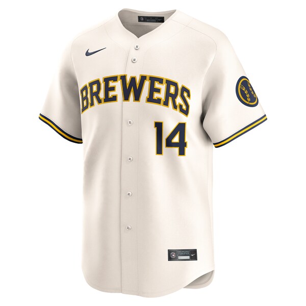 Andruw Monasterio Milwaukee Brewers Nike Home Limited Player Jersey - Cream - Image 2
