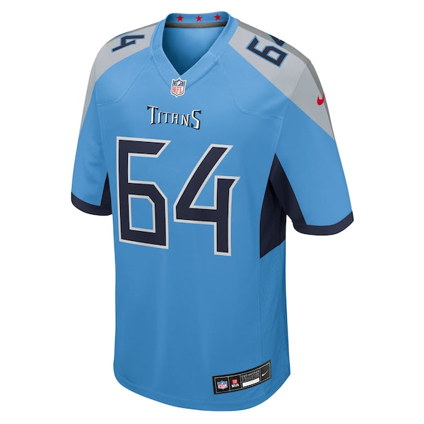 Jackson Slater Tennessee Titans Nike Team Game Jersey - Light Blue - Image 2