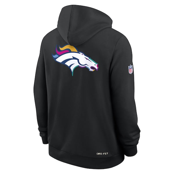 Denver Broncos Nike 2025 NFL Crucial Catch Sideline Standard Issue Dri-FIT Hoodie - Black - Image 3