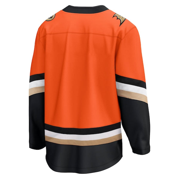 Anaheim Ducks Home Breakaway Jersey - Orange/Black/White - Image 4
