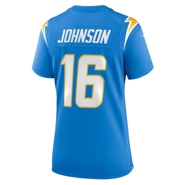 Tyler Johnson Los Angeles Chargers Nike Women's Team Game Jersey - Powder Blue - Image 3