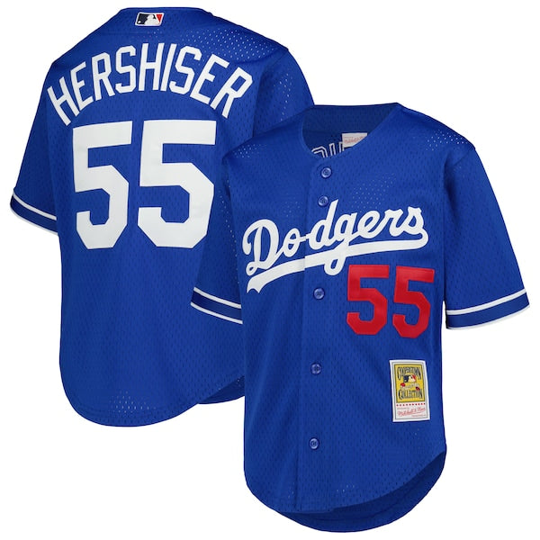 Orel Hershiser Los Angeles Dodgers Youth Cooperstown Collection?Mesh Batting Practice Jersey - Royal