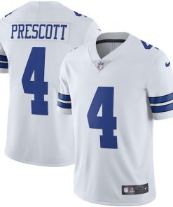Alternative view of Dak Prescott Dallas Cowboys Nike Vapor Limited Player Jersey - White/Navy