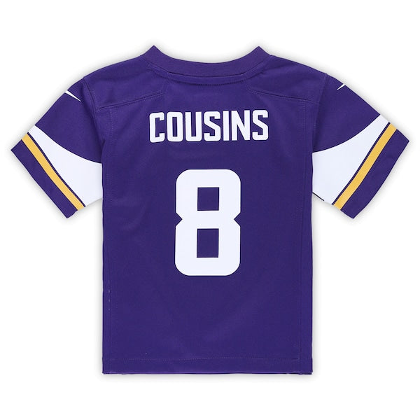 Kirk Cousins Minnesota Vikings Nike Toddler Game Jersey - Purple - Image 3