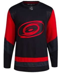 Alternative view of Carolina Hurricanes adidas 2023 NHL Stadium Series Primegreen Authentic Jersey - Black