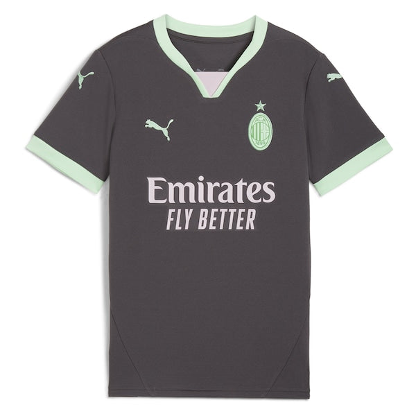 AC Milan Puma Youth 2024/25 Third Replica Jersey - Charcoal - Image 2