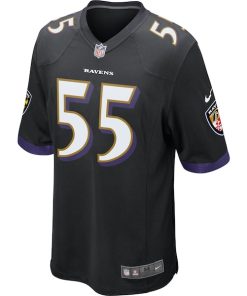 Alternative view of Youth Baltimore Ravens Terrell Suggs Nike Black Alternate Game Jersey